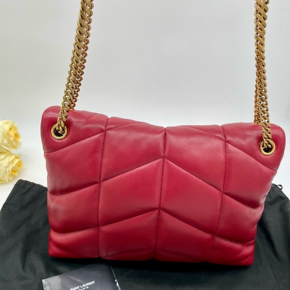 Women’s Ysl, medium LouLou puffer shoulder bag made in Italy - Picture 3 of 16